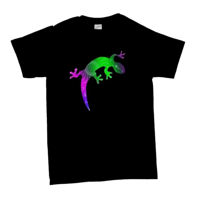 Psychedelic Lizard T-Shirt, Ideal Gift For Lizard Lovers made in usa