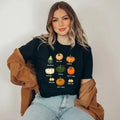 Pumpkin Patch, Pumpkin Shirt, Thanksgiving Tee, Fall Pumpkin Silhouette Womenswear Top Tshirt Casual Cotton