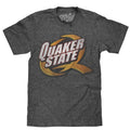 Quaker State Logo T-Shirt - Gray