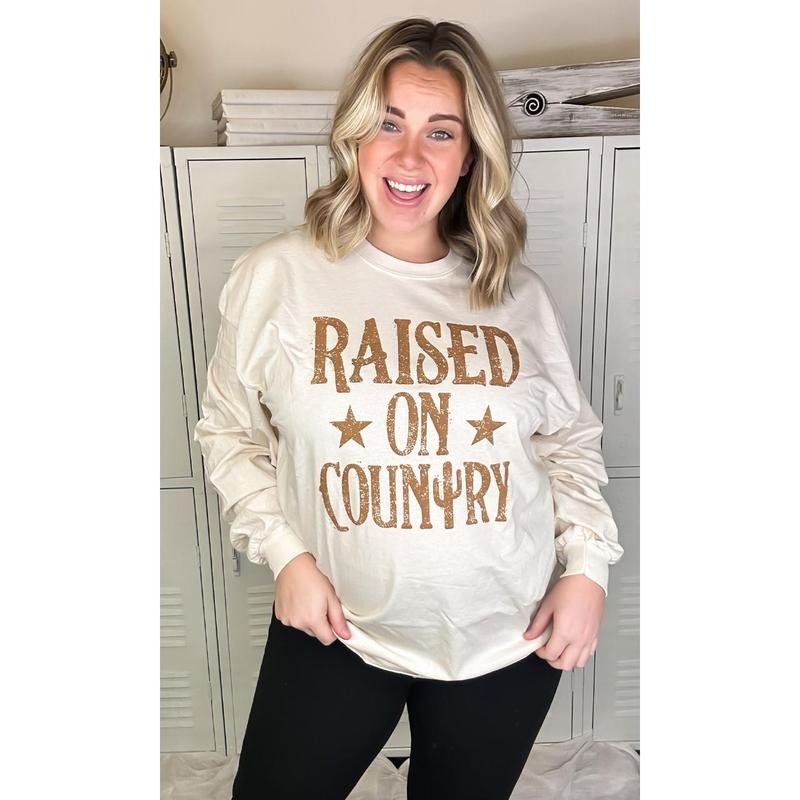 Raised on Country Long Sleeve T-Shirt