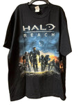 Rare New Halo Reach Gaming Mens XL Black Short Sleeve Crewneck T Shirt Cotton Menswear
