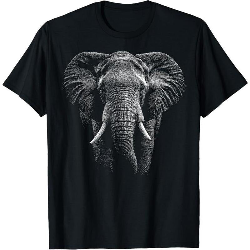 Realistic Elephant T-Shirt Made in USA