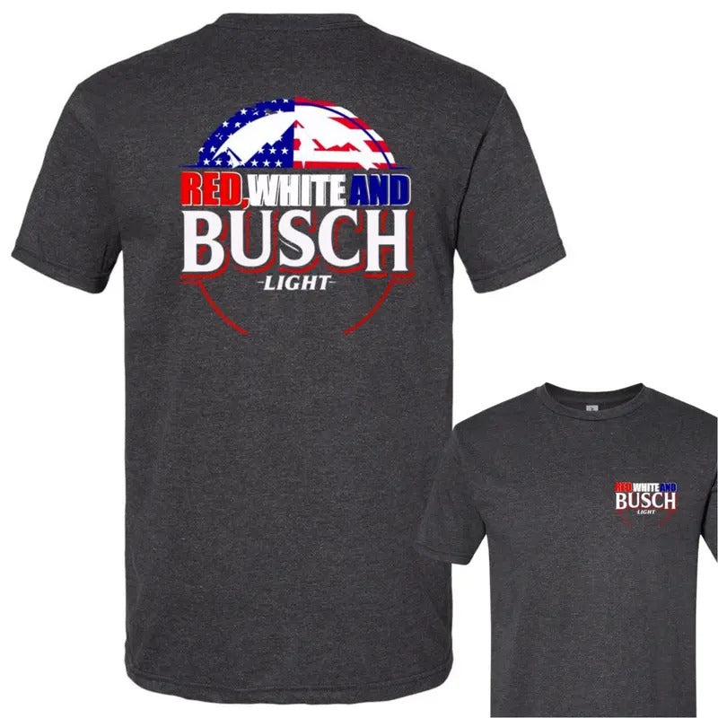 Red, White & Busch Light - 4th of July T-Shirt DRG Hoodie, Sweatshirt | GrindPrints.com