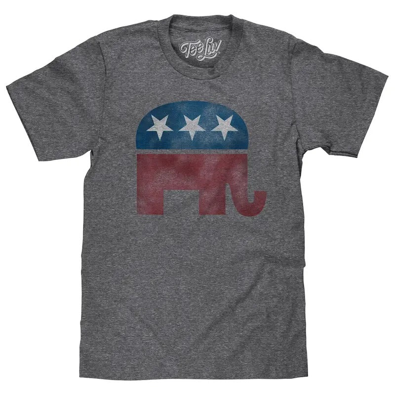Republican Elephant T-Shirt - Gray