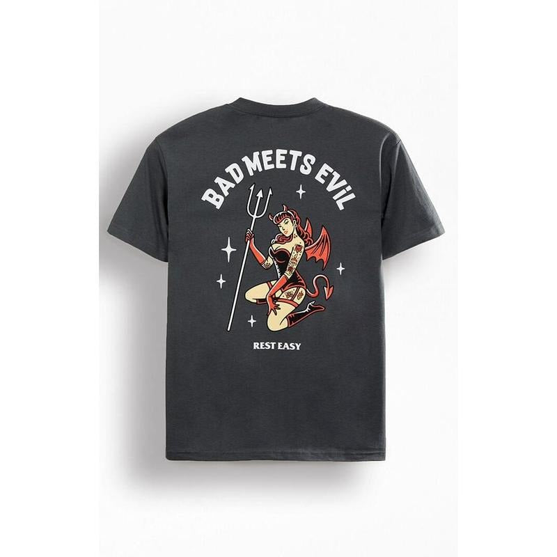 Rest Easy Men's Meet Evil T-Shirt - Multicolor