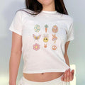 Retro Easter Y2K Baby Tee, Groovy Easter Baby Tee, Easter Best Gift, Happy Easter Gift, Trendy Baby Tee