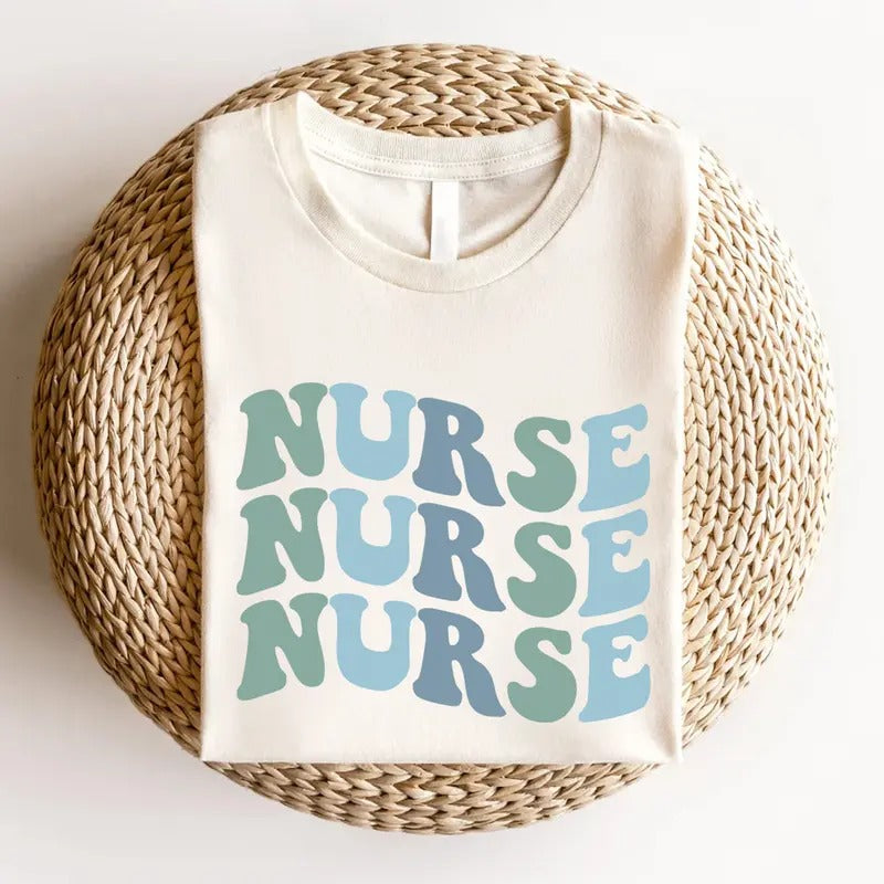 Retro Nurse T-shirt, New Nurse Gift, Nursing School Shirt, Registered Nurse, CNA Tee, Nurse Grad Gift, Nurse Life Tshirt