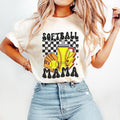 Retro Softball Mama T-Shirt, Softball T-Shirt, Sports T-Shirt, Softball Mom T-Shirt