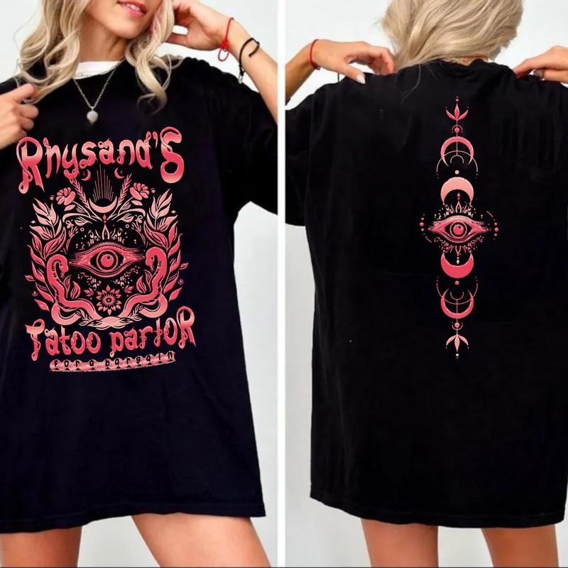 Rhysand's Tattoo Parlor Shirt, Rhysand Shirt, Acotar Velaris Shirt Feyre And Rhysand, Book Lover, Bookish Unisex Sweater Pullover Tee