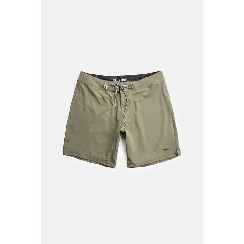 Rhythm Men's Olive Classic Swim Trunks