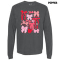 Ribbon & Bow Collage Long Sleeve Comfort Colors T-Shirt 'NLB'