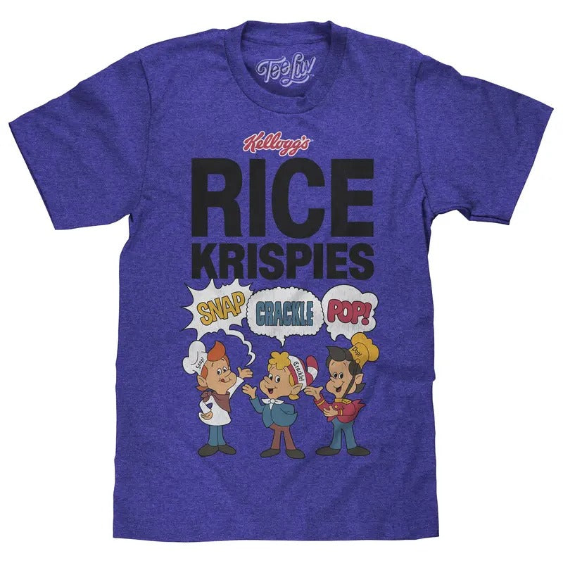 Rice Krispies Snap, Crackle, and Pop T-Shirt - Royal Blue Heather