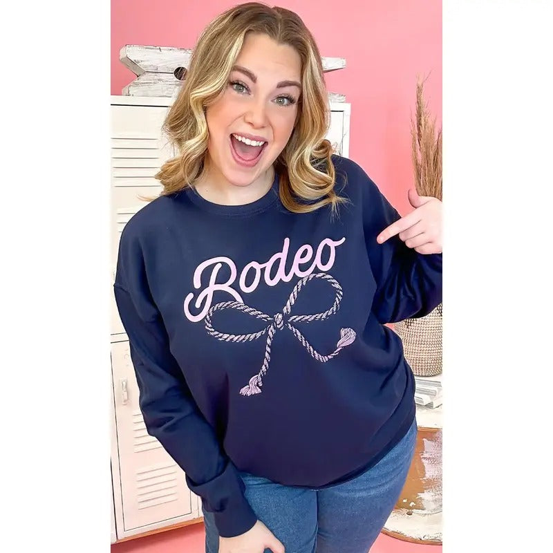 Rodeo Rope Bow Sweatshirt