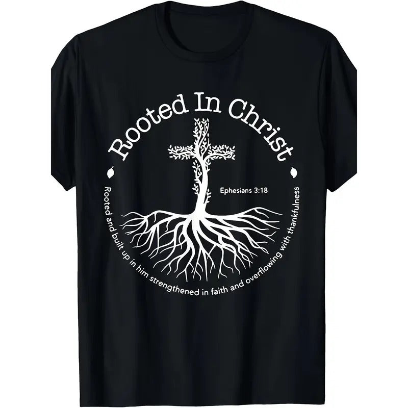 Rooted In Christ Pray T-Shirt Made in USA