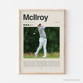 Rory McIlroy Poster, Golf Poster, PGA Tour Golf Wall Art for Office, Sports Bedroom Art, Golf Gift Ideas, Golf Swing...