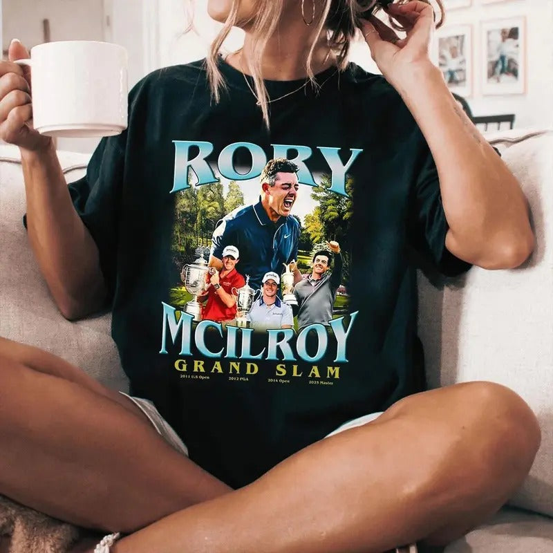 Rory Mcilroyy Masters Tournament Golf 2025 Tshirt, Augusta National Champions Tee, Gifts For Golfers, Unisex Short Sleeve...