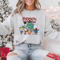 Rudolph Sweatshirt, Rudolph the Red-nosed Reindeer Christmas Shirt,Christmas Frosty the Snow Man Sweatshirt, Frosty's Snowflake Hoodie, Snowman Christmas Shirt, Rudolph family Christmas Reindeer tshirt, Christmas 90s Movies TShirt, Merry Christmas Gift