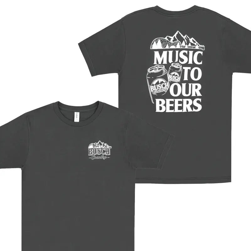 [SALE UP TO 45%] Busch Light Music To Our Beers T-Shirt, Vintage Busch Light Country T-shirt, Gift for Dad & Mom Hoodie,...