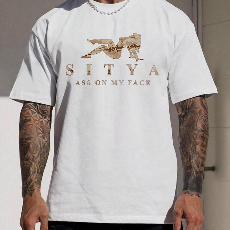 SITYA Desert Camo Hoodie Sweatshirt T-Shirt Front Side Print Unisex Sweater for Outdoor Activities - Sweaters, Menswear Pullover Streetwear