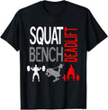 SQUAT BENCH DEADLIFT T SHIRT GYM WEIGHTLIFTING TEE