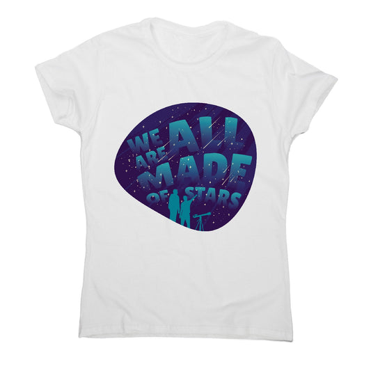 Stargazing lettering - women's funny premium t-shirt