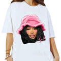 SZA Pink Heart Tee - Women's Summer Tshirt in Cotton Fabric