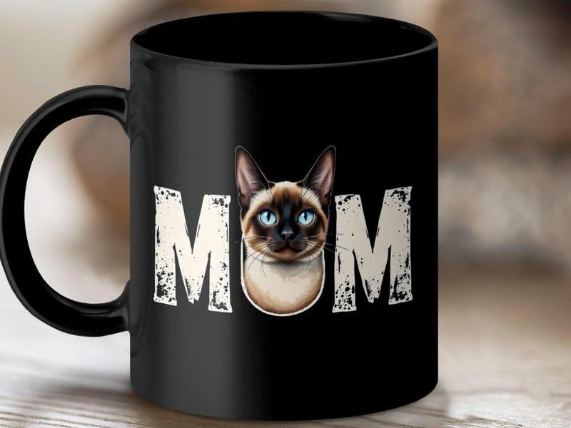 [Sale Up To 50%] Cat Mom Mug, Cute Funny Coffee Cup, Gift for Cat Lovers, Mother's Day Idea