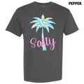 Salty Palm Tree Comfort Colors T-Shirt 'NLB'