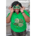 Sassy Leopard Shamrock St. Patrick's Day T-Shirt