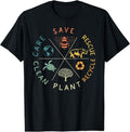 Save Bees Rescue Animals Recycle Plastic Earth Day Vintage T-Shirt