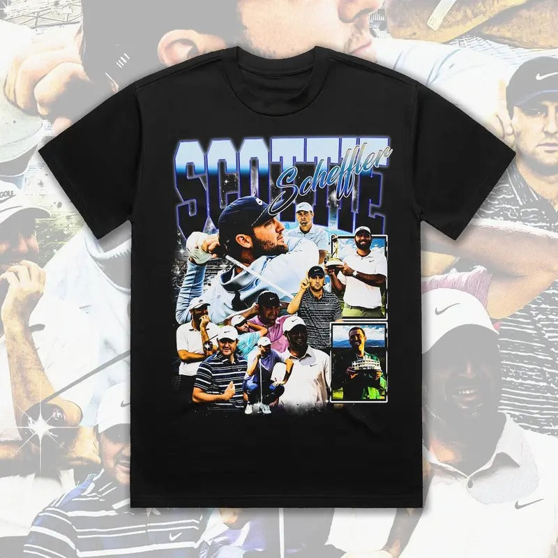 Scottie Scheffler T-Shirt Golf Streetwear 90s Graphic Tee Men Gifts Masters 2025 Merch Vintage Oversized Cotton Top...