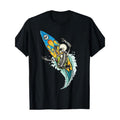 Sea surfboard Skeleton Surf 100% cotton T-shirt Made in USA