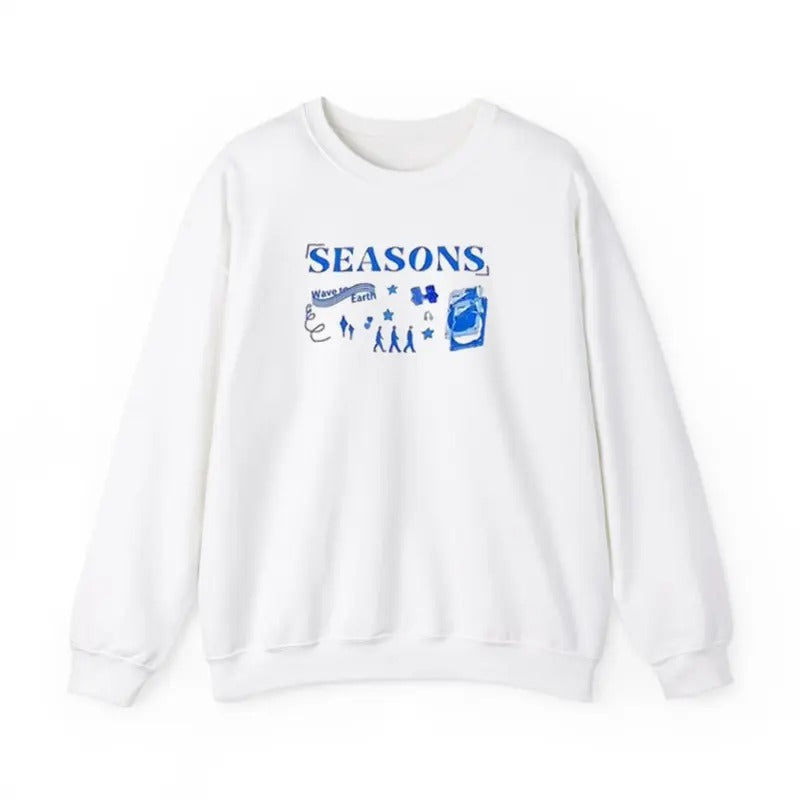 Season Wave to Earth Sweatshirt, Season Sweatshirt Menswear Unisex