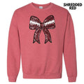 Sequin Football Bow Patch Sweatshirt