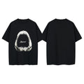 Shark Head Round Neck Pullover Loose Short Sleeve T-Shirt