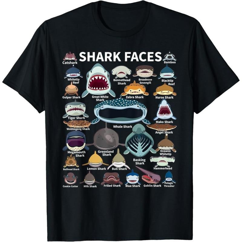 Sharks T-Shirt  MEN made in usa