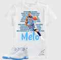 Shirt To Match AJ 12 Melo- Blue, Graphic Tee,Best Gift,Birthday,Sneaker Match,Mens Shirt