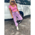 Signature Look Bright Violet Jogger Sweats