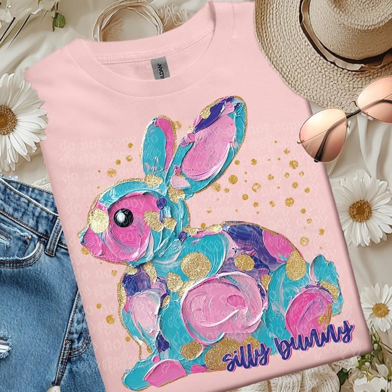 Silly Bunny DTF Transfers - THIS IS NOT A SHIRT