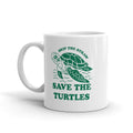 Skip The Straw Save The Turtles Coffee Mug-11oz Funny Coffee Mugs Ceramic Printed Drinkware Cup