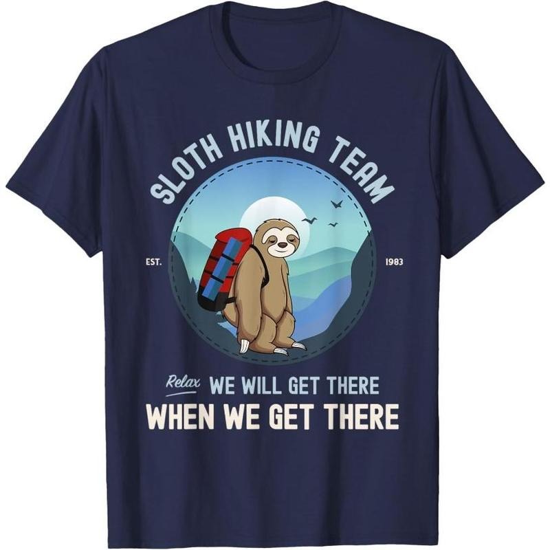 Sloth Hiking Sloth Hiking Team T-Shirt Made in USA