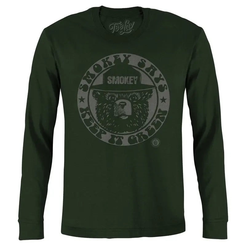 Smokey "Keep It Green" Long Sleeve T-Shirt - Green