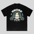 Snore Gym Parody T-Shirt - Sweatshirt - Hoodie, Streetwear, Funny Sleep Eat Train Shirt for Gym Fans and Anime Lovers, Hilarious Workout Top with Lazy Lifting Vibes