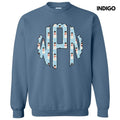 Snowman Monogram Sweatshirt 'NLB'