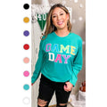 Soft Chenille Game Day Boyfriend Long Sleeve
