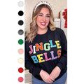 Soft Chenille Jingle Bells Graphic Long Sleeve T-Shirt