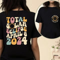 Solar Eclipse 2024 Shirt, Double-Sided Shirt, April 8th 2024 Shirt, Eclipse Event 2024 Shirt, Celestial Shirt, Gift for Eclipse Loverstyle{n002}2