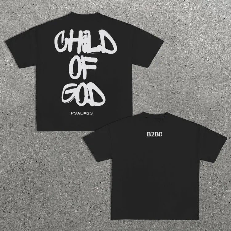 Sopula Child Of God Print  Cotton T-Shirt