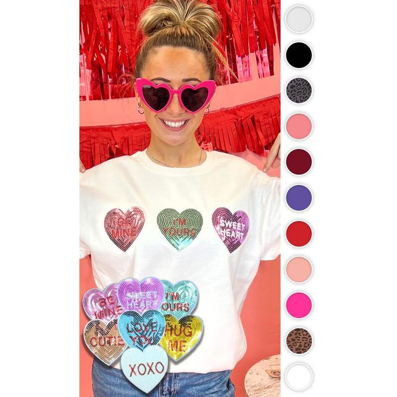 Sparkle Conversation Heart Sweatshirt