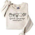 Speech Language Pathologist Sweatshirt, SLP Nurse Sweater, Gift For SLP Hoodie Long Casual Classic Cotton Fitted